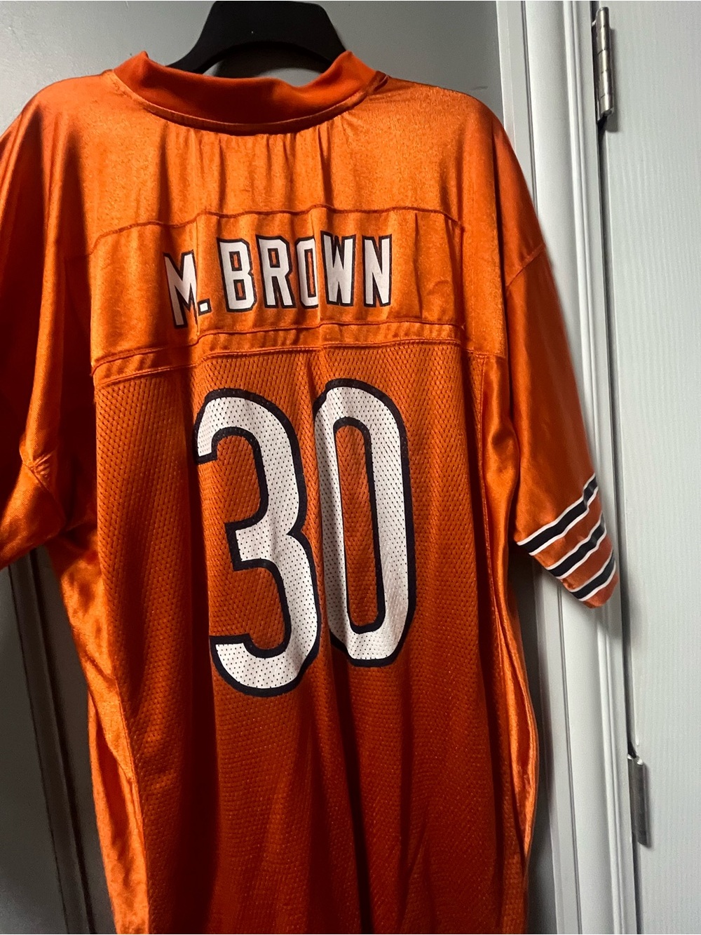 NFL Orange Men’s #30 Game Jersey with White Numbers - Picture 5 of 6